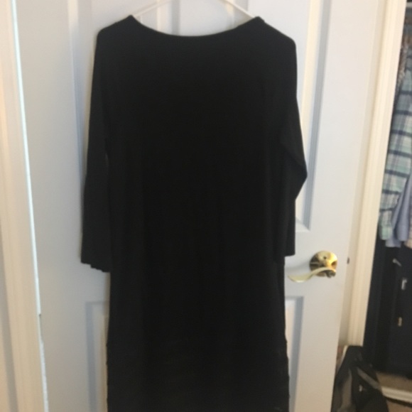 NWT Catherine Malandrino Black Embroidered Hem M - Picture 3 of 6